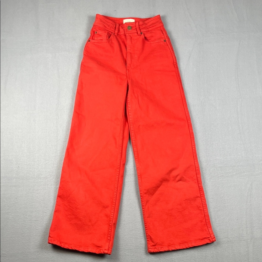 Sezane Le Crop wide leg in red
Size: 32 (0 or xxs)